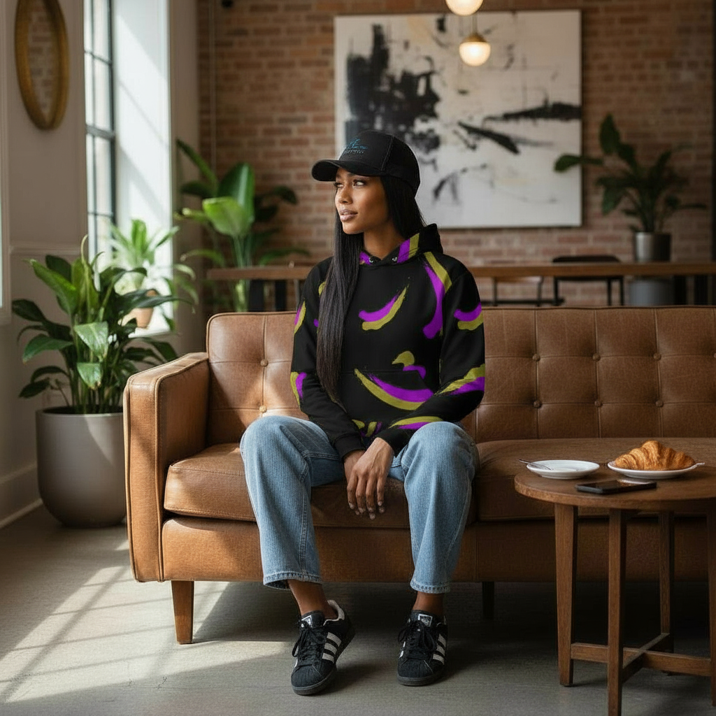 Flow Black Orchid Hoodie Sweatshirt