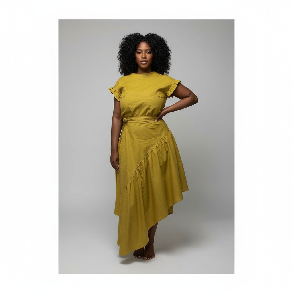 Organic Cotton Ruffle Short Sleeve Top- Flow By Tara Davis