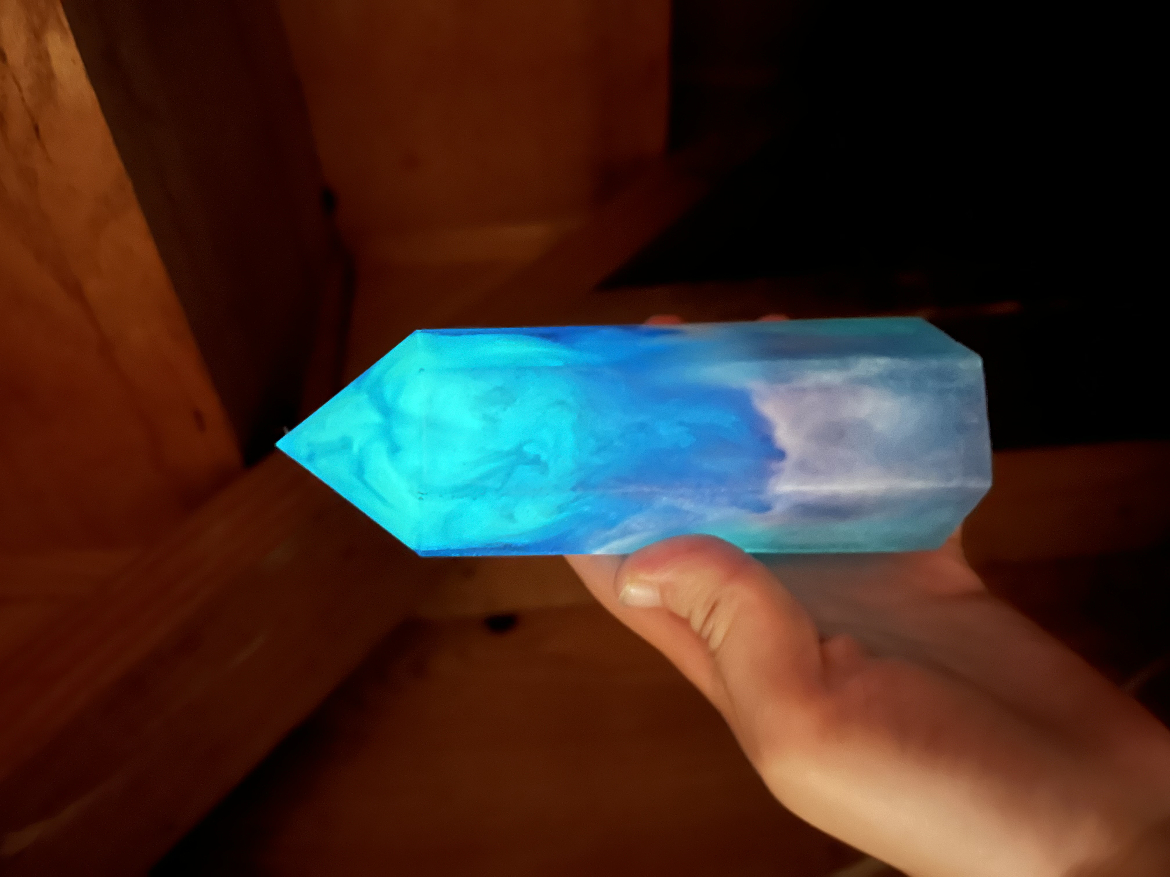 Glowing Fluorite Crystal