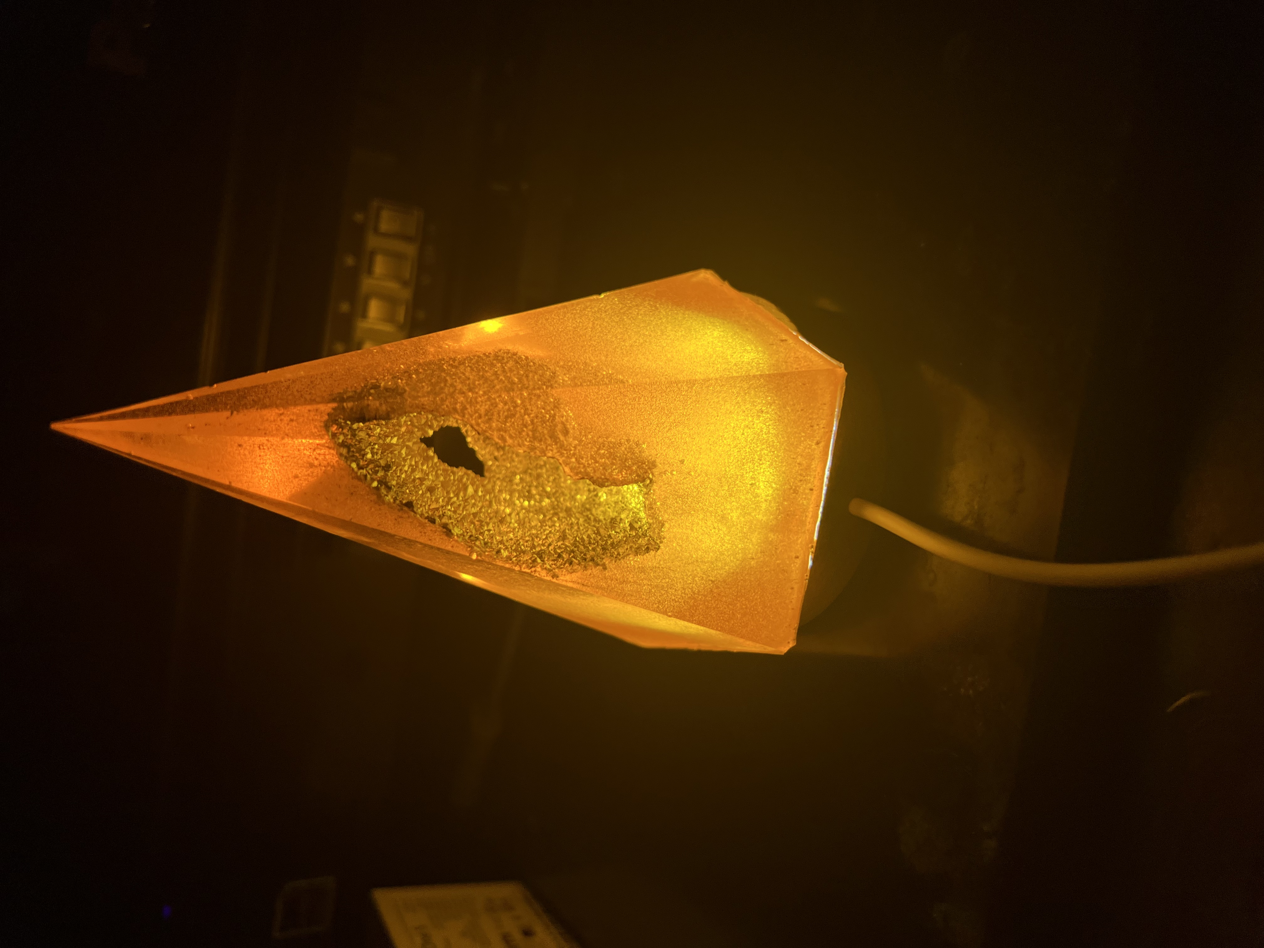 Resin Geode Crystal lamp