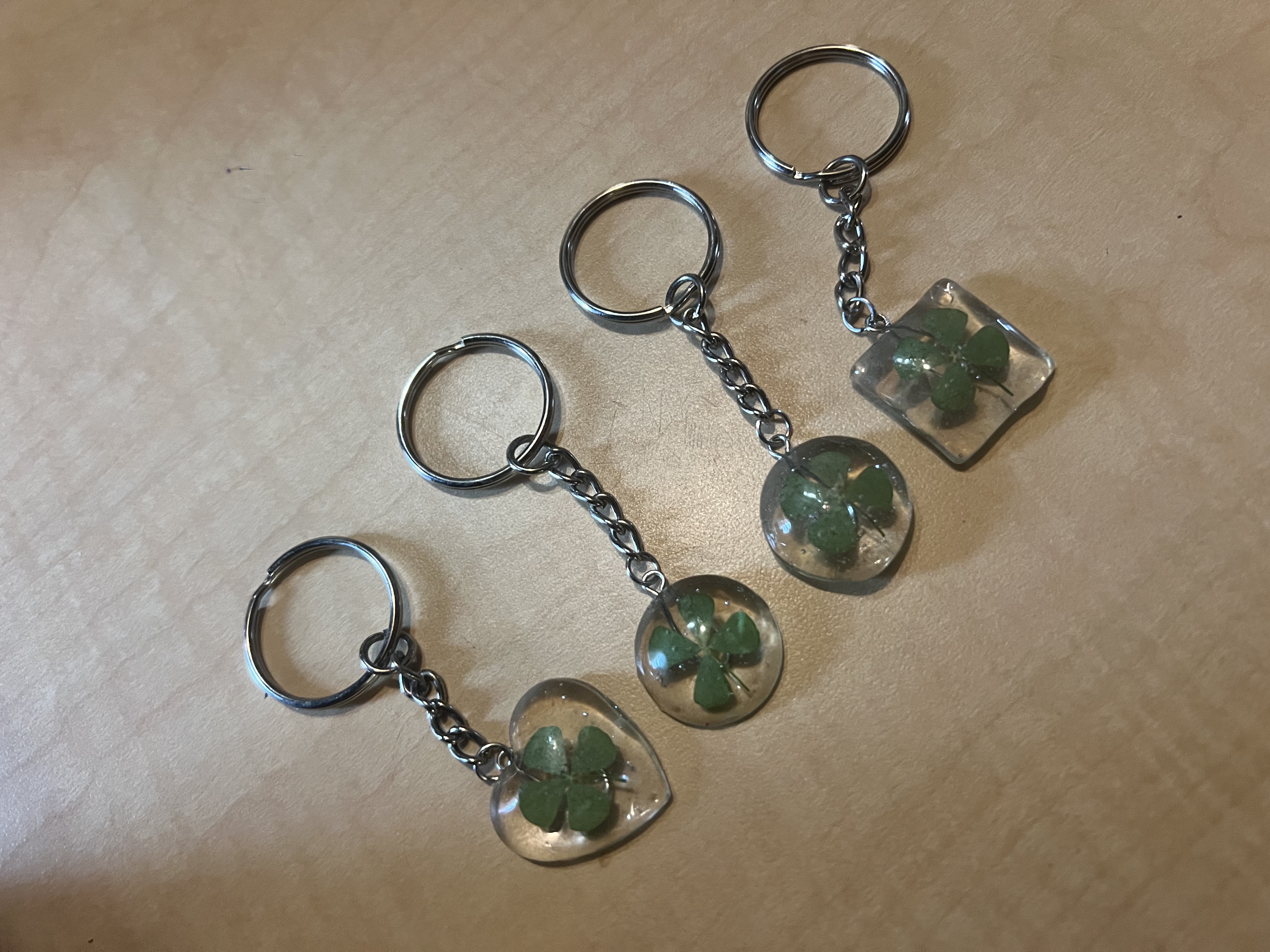 Real Four leaf Clover Keychain / Charm