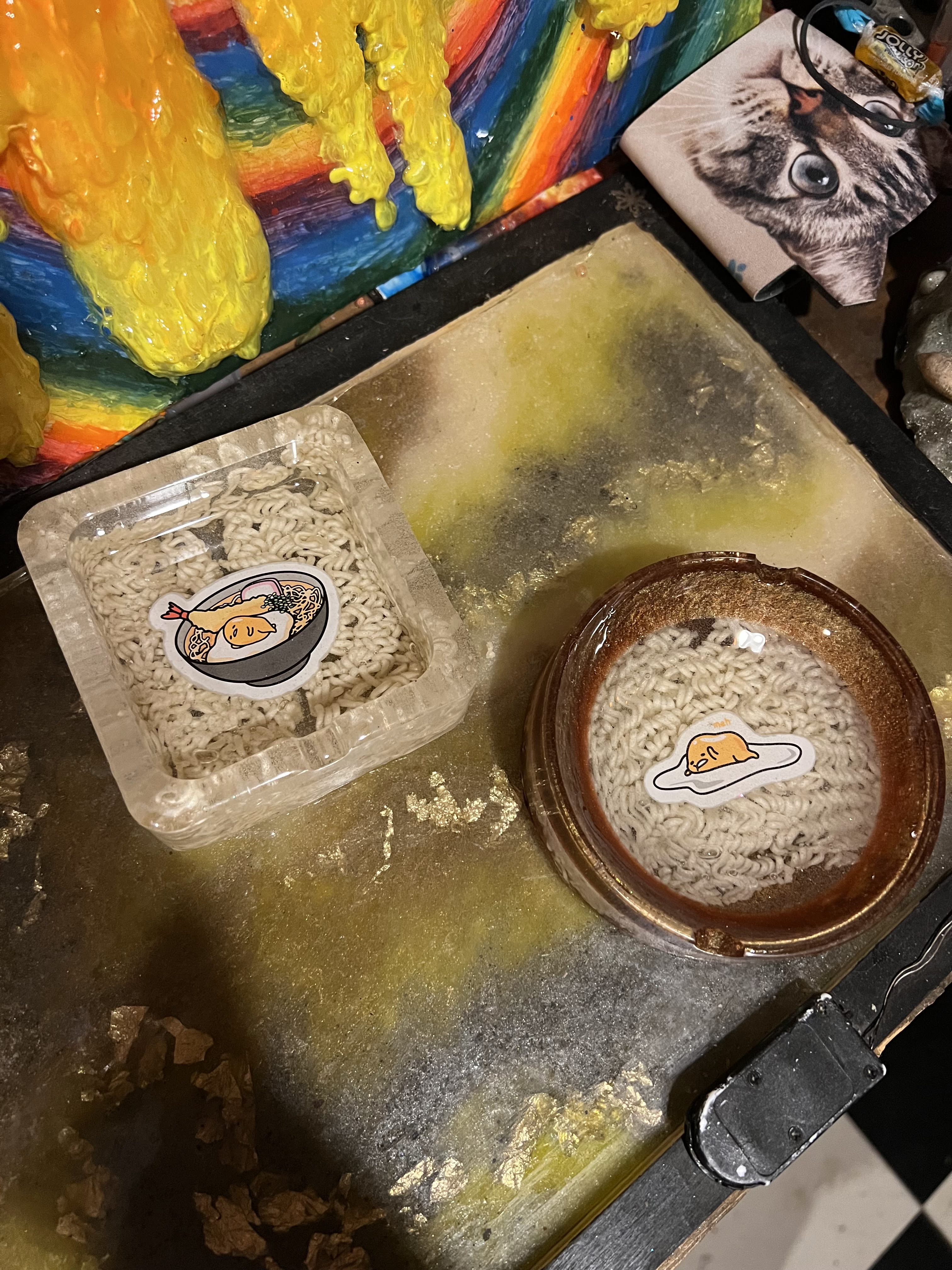 Handmade Resin Ashtrays