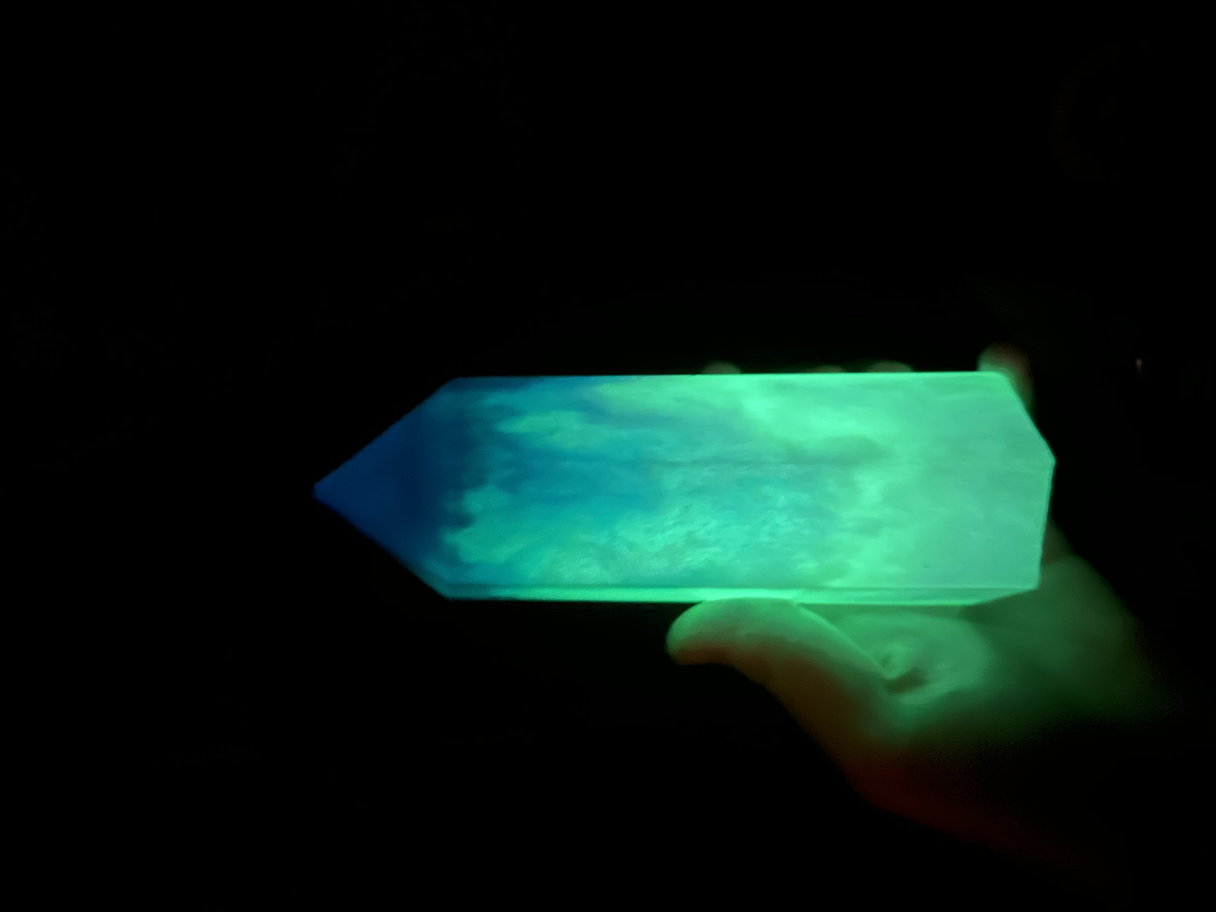 Glowing Fluorite Crystal