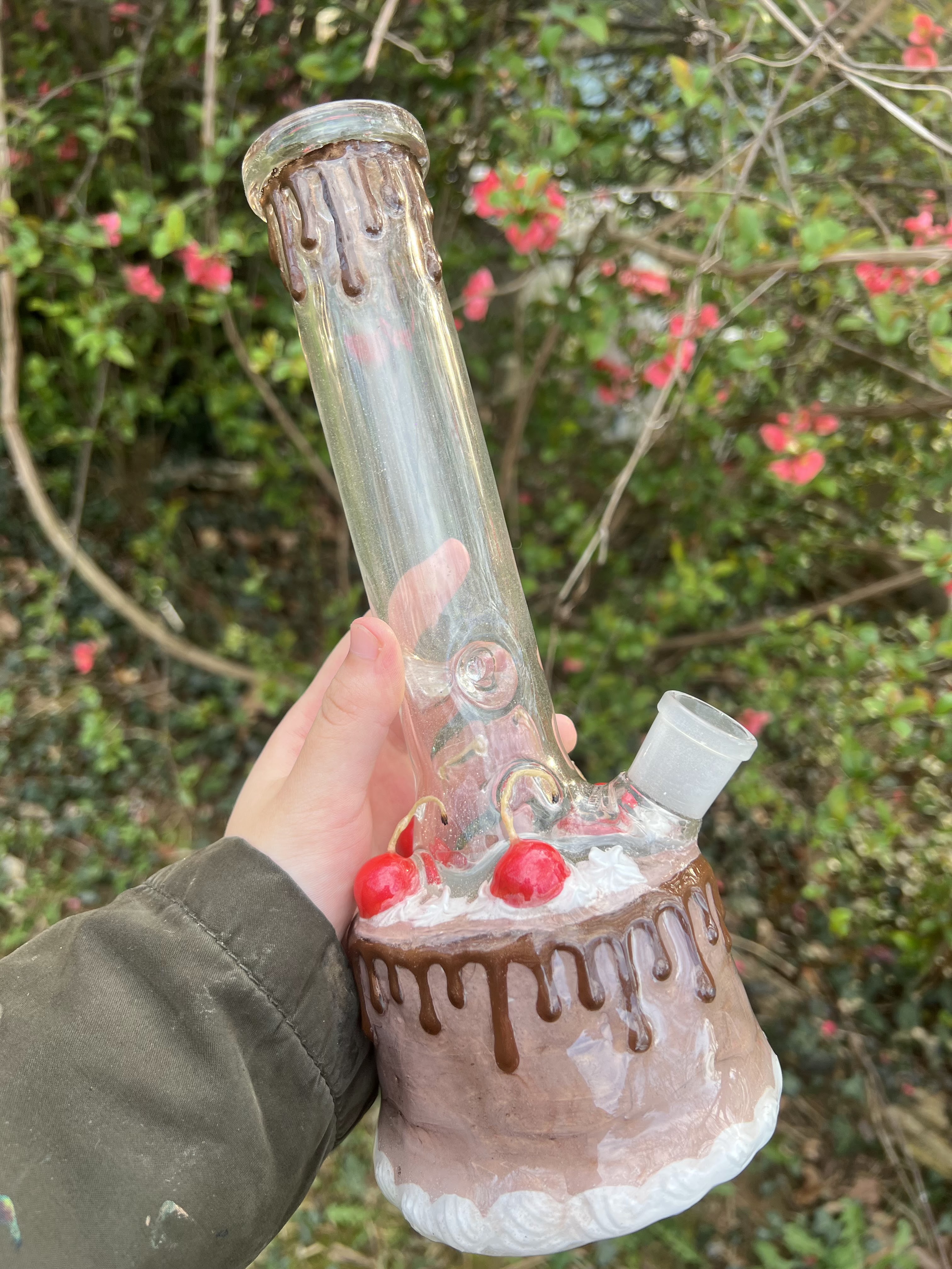 Chocolate Cherry Cake Glass Bong