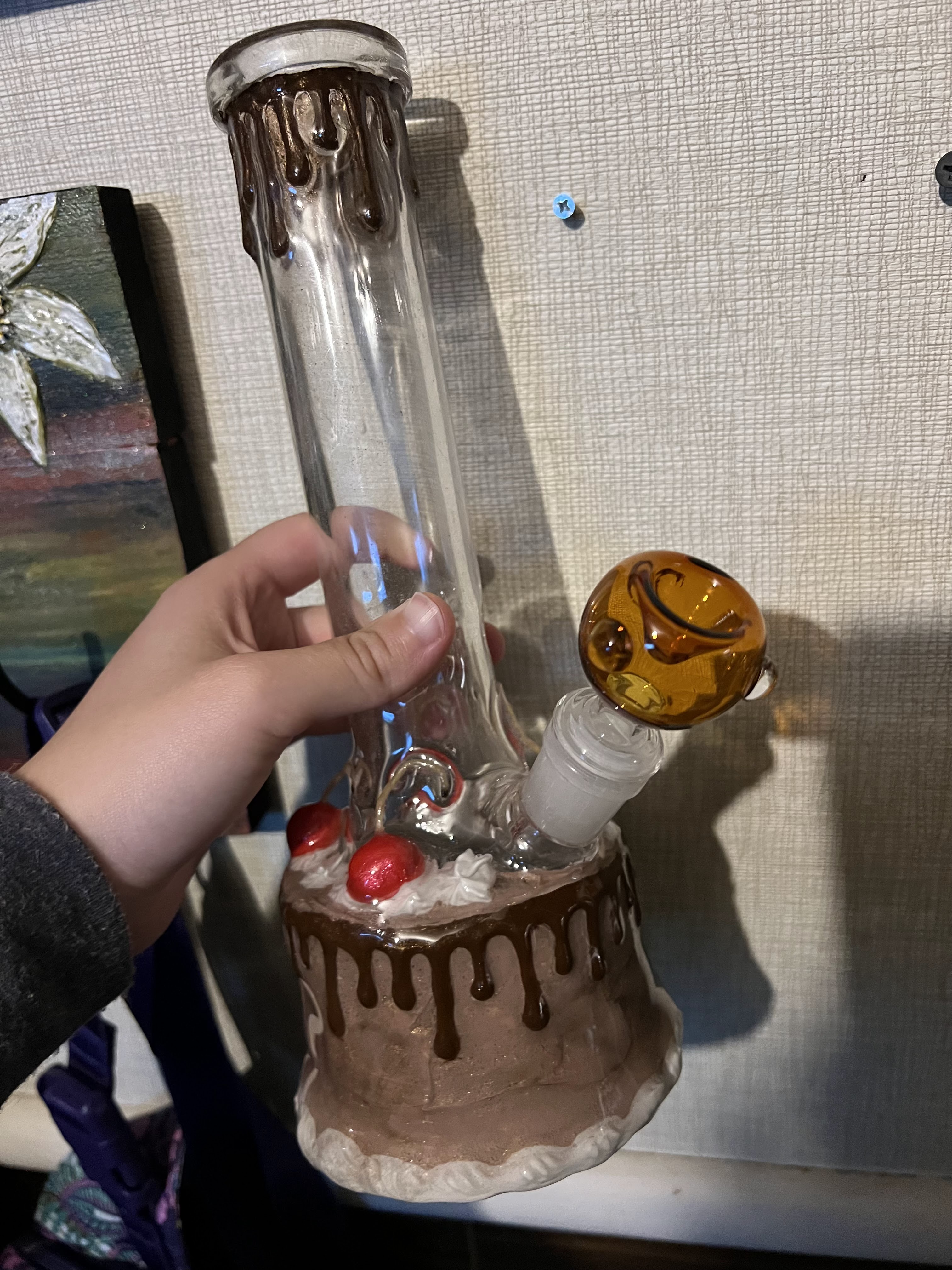 Chocolate Cherry Cake Glass Bong