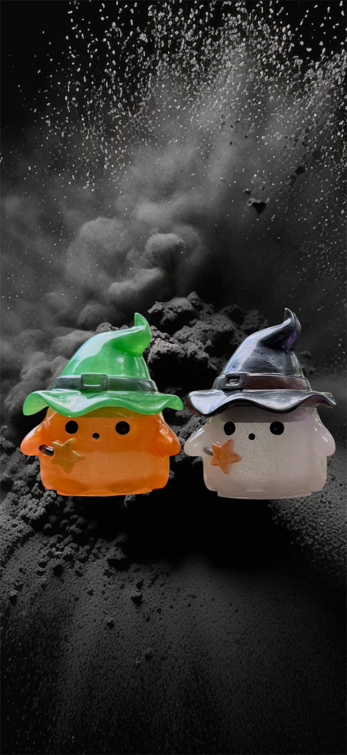 Glowing Wizard Ghost Jar