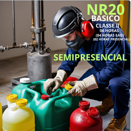 NR 20 – Básico em Segurança e Saúde no Trabalho com Inflamáveis e Combustíveis – Classe II