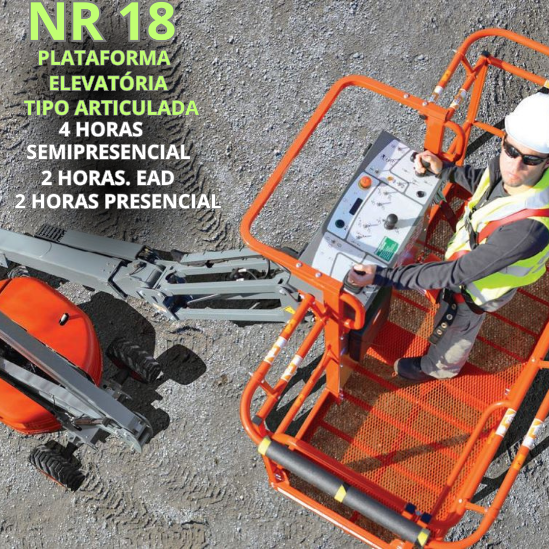 NR 18, NR 11 e NR 12 – Operador de Plataforma Elevatória Tipo Articulada (PEMT)