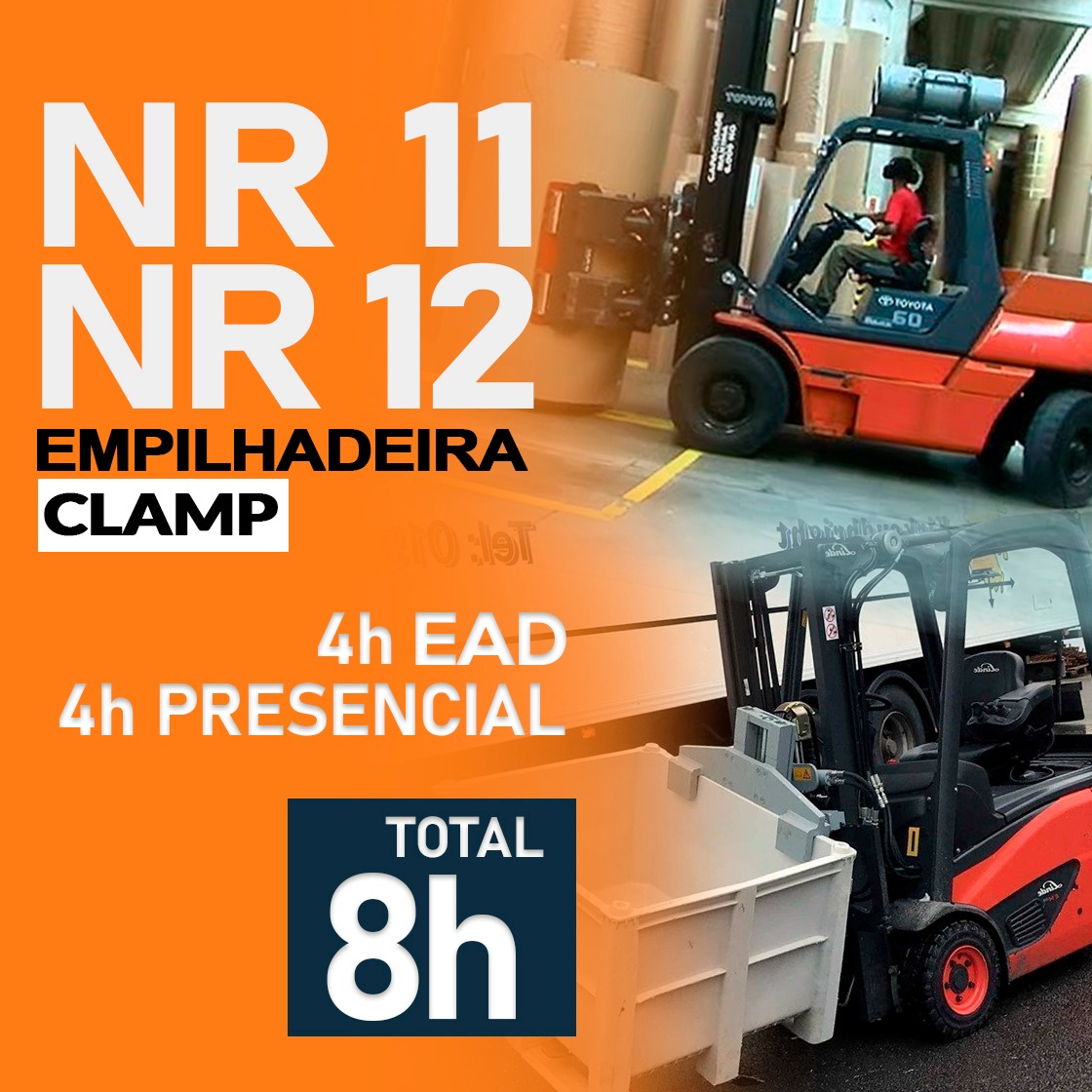 NR 11 e NR 12 – Operador de Empilhadeira Clamp