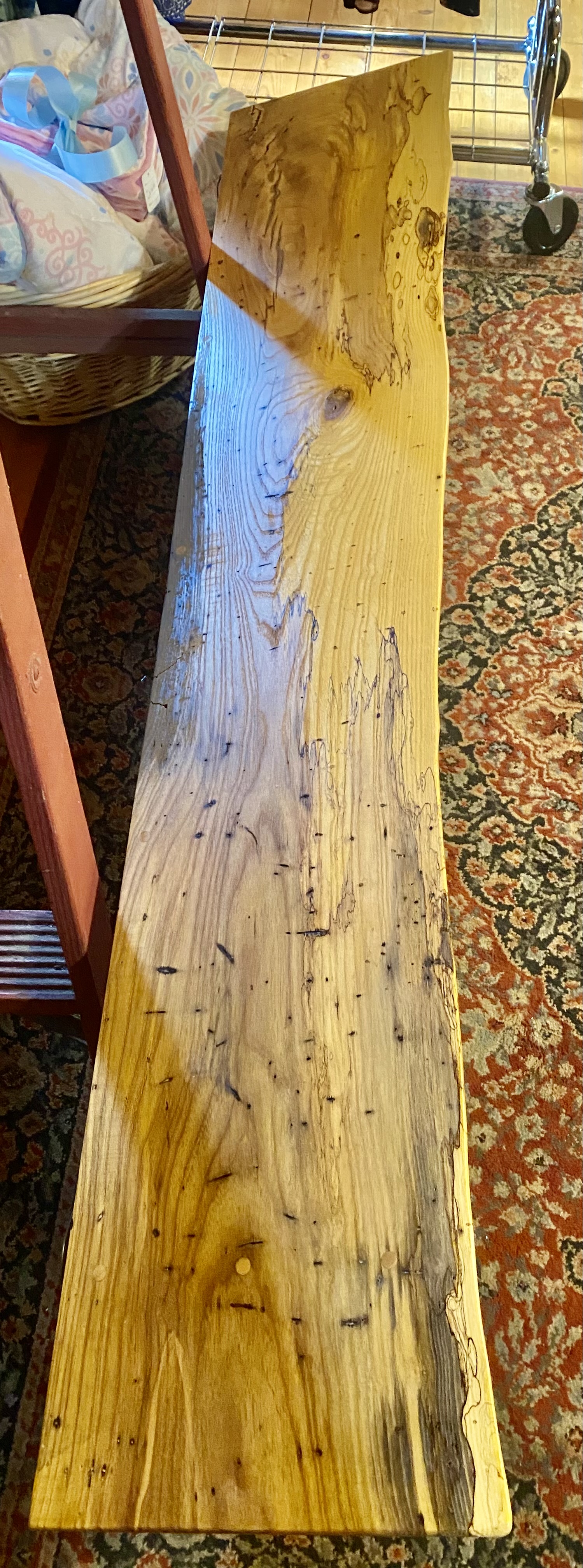 Rustic Wooden Wall Shelf