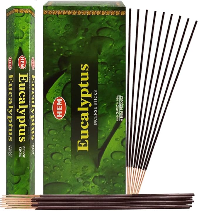 Varillas de incienso HEM Eucalipto. Incluye soporte para inciensos!