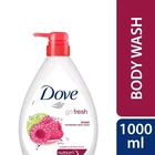 Dove Gel de baño renovador de frambuesa, botella con dosificador, 33,8 oz. 1 LT.