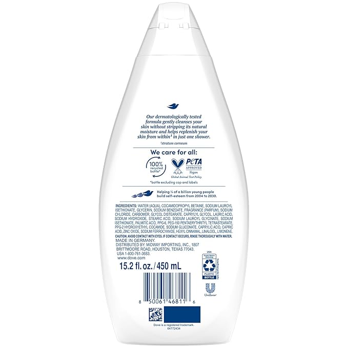 Gel de baño hidratante Dove 450 ml