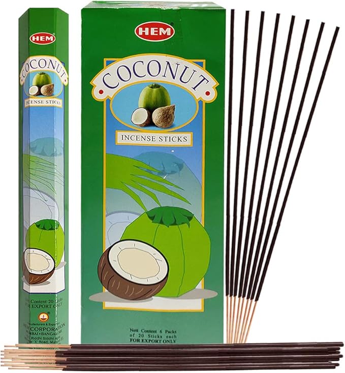 Varitas de incienso de coco HEM