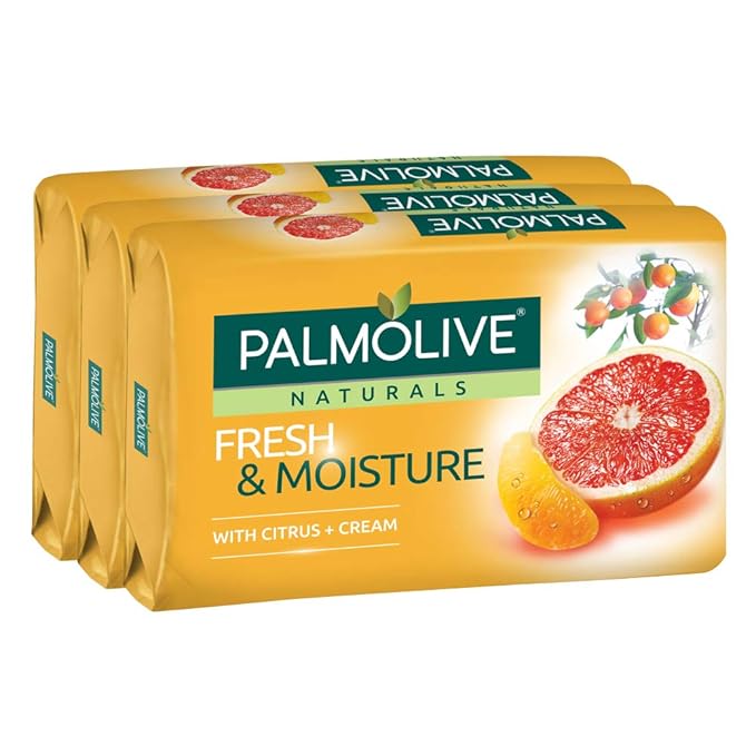 Jabón fresco y humectante Palmolive Naturals. Combo de 3