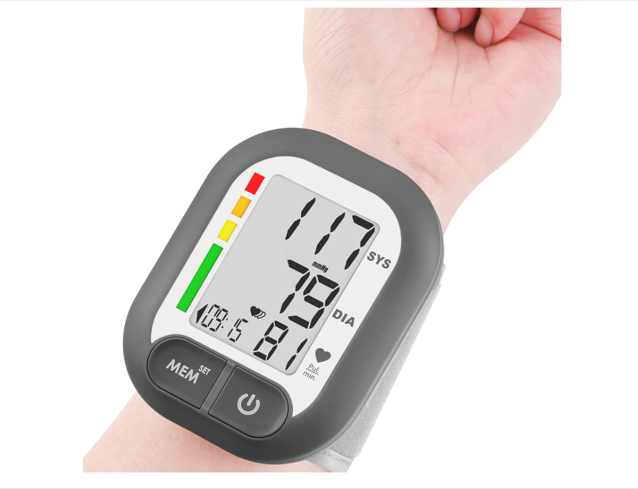 Monitor digital de presión arterial de muñeca