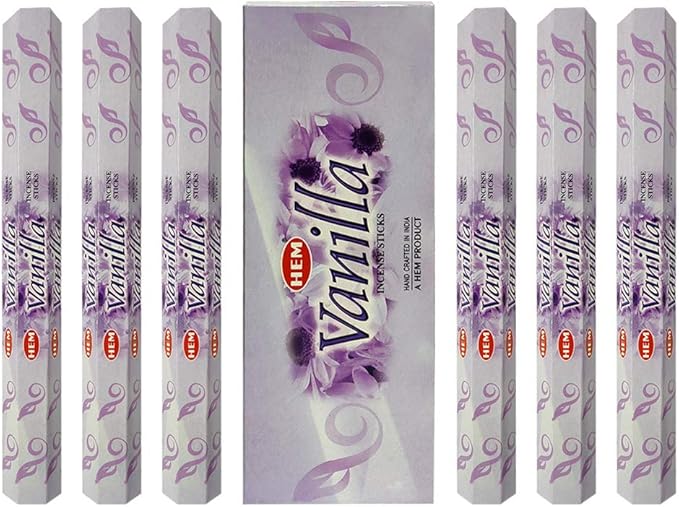 Juego de varillas de incienso de vainilla HEM. Incluye soporte para inciensos!
