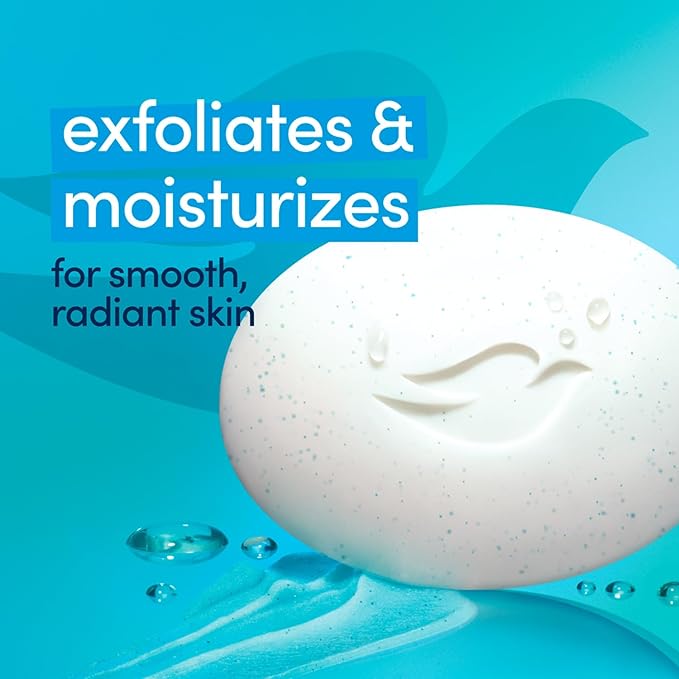 Jabon en barra de belleza exfoliante suave Dove