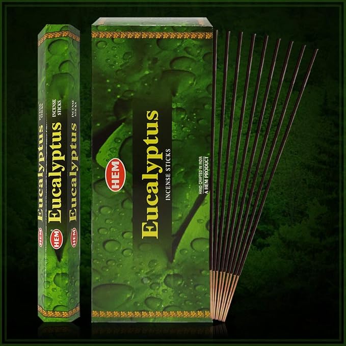 Varillas de incienso HEM Eucalipto. Incluye soporte para inciensos!
