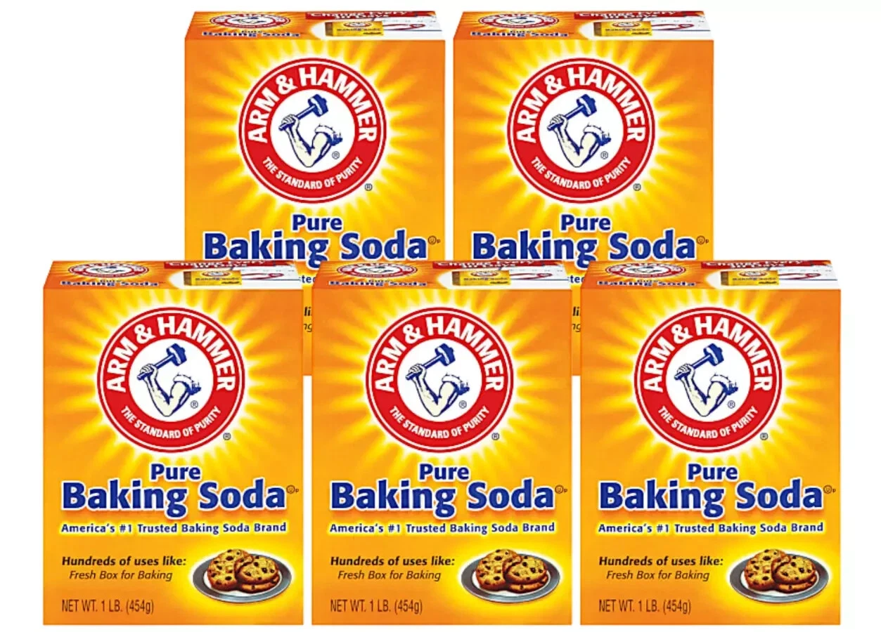 Bicarbonato de sodio puro Arm & Hammer. Paquete de 5 unidades.