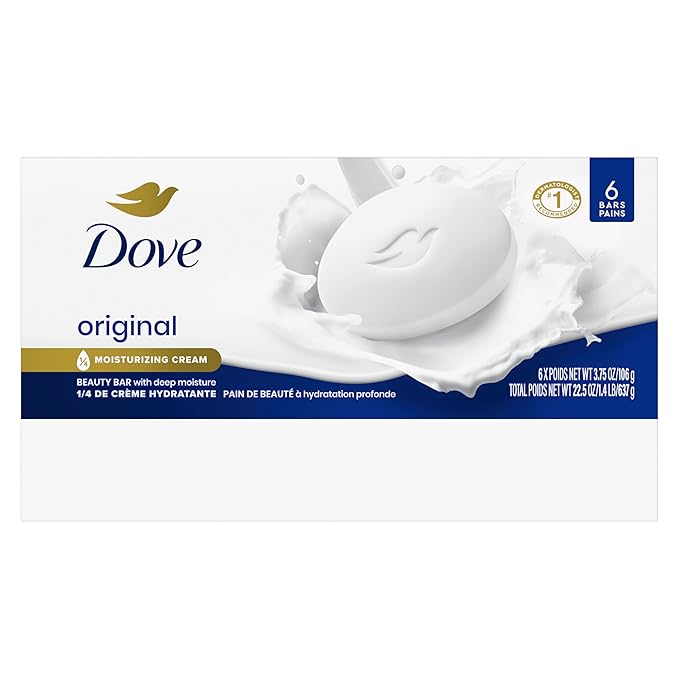 Barra de belleza original Dove. Paquete de 6 unidades de 106gr.
