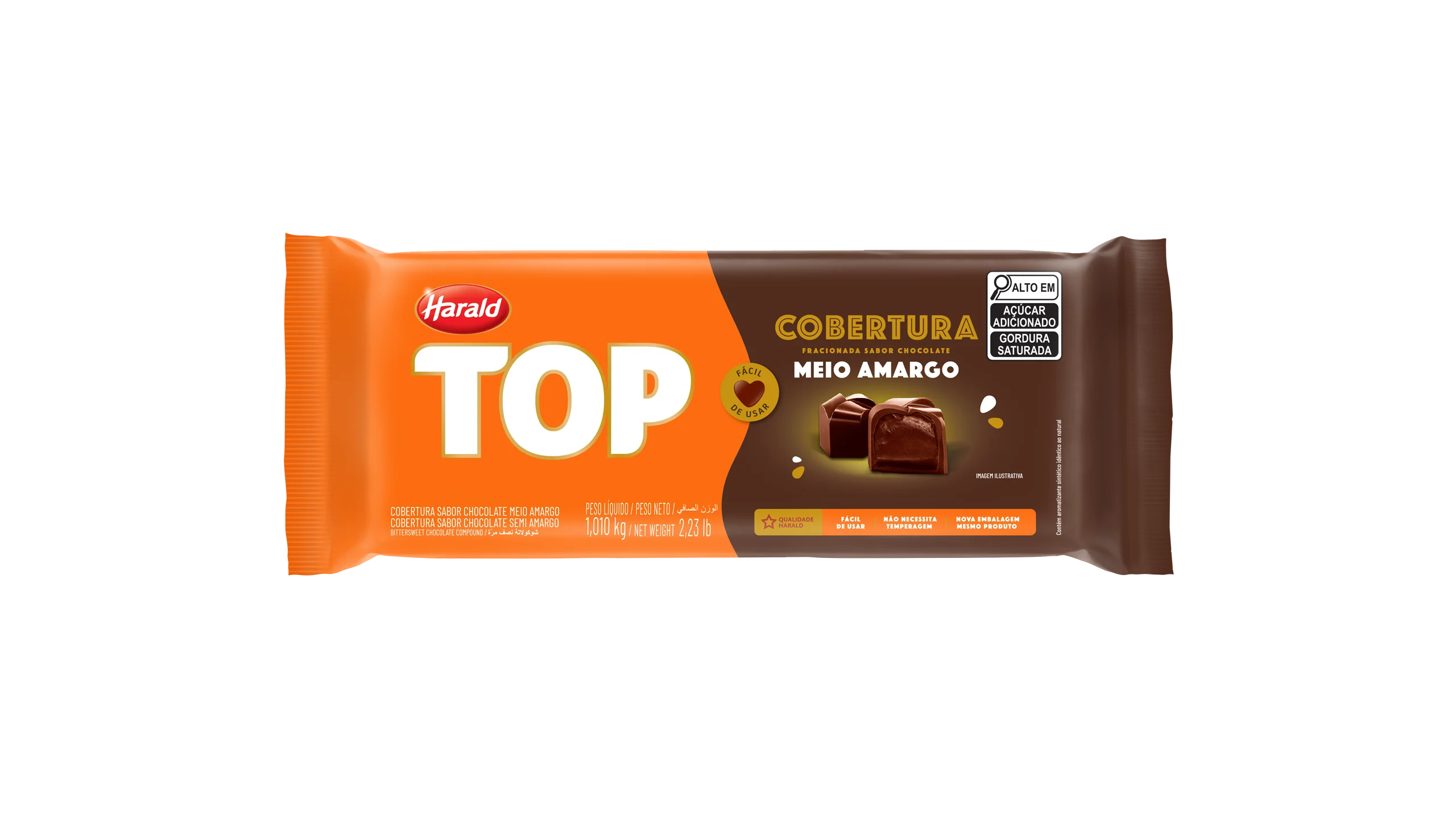Harald TOP Cobertura Meio Amargo 1,010kg