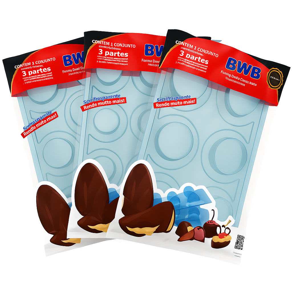 Formas Acetato BWB com 3 partes (Placa Pequena)  ESTAMPAS