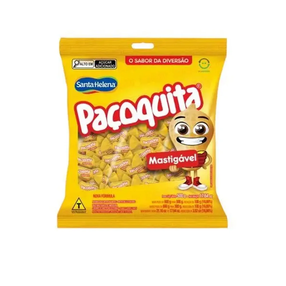 Saco Bala Paçoquita Mastigável 500g