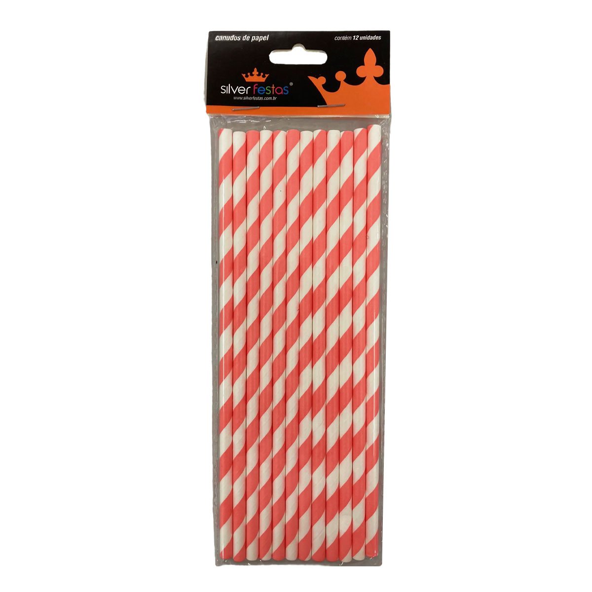 Canudos de Papel Silver