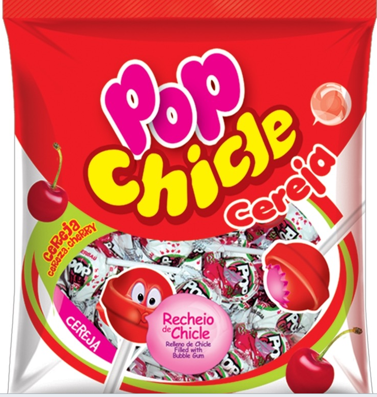 Saco Pirulito Pop Chicle Berbau SABORES 500g