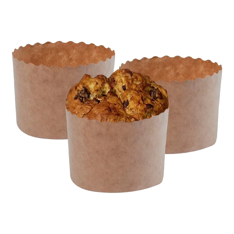 Forma Para Panetone Lisa  Pacote com 10 un.TAMANHOS