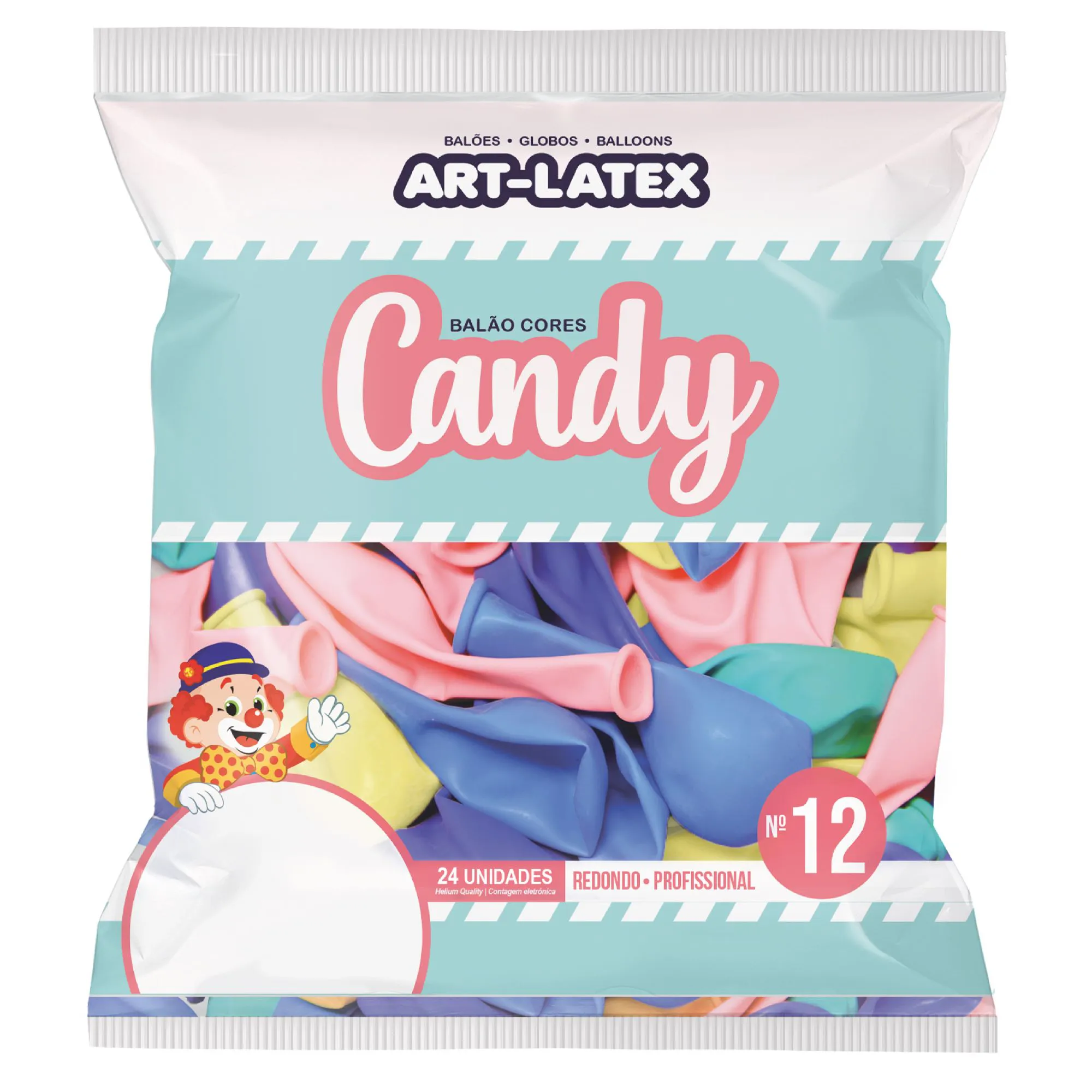 Balões Art Latex  Candy Collor 12'' CORES