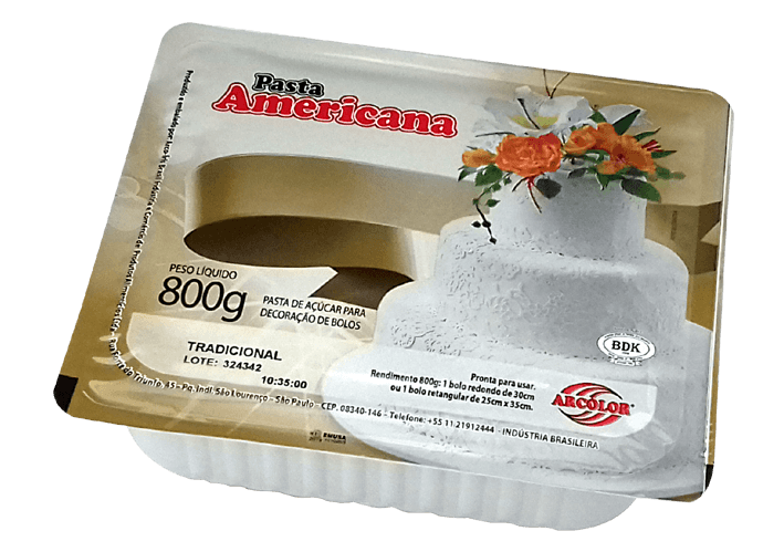 Pasta Americana Tradicional Arcolor 800g