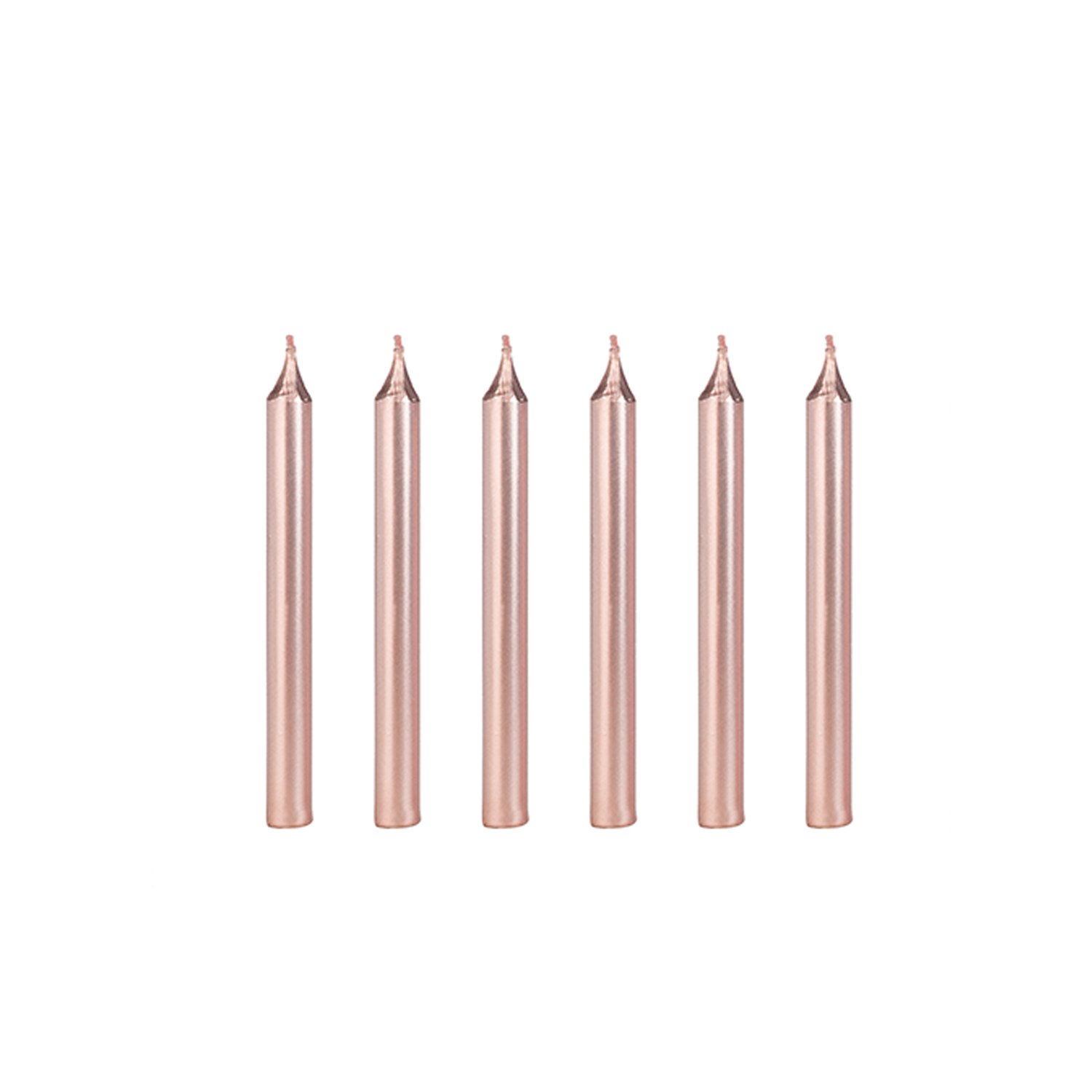 Velas Palito Pequena Silver Festas CORES com 6 un.