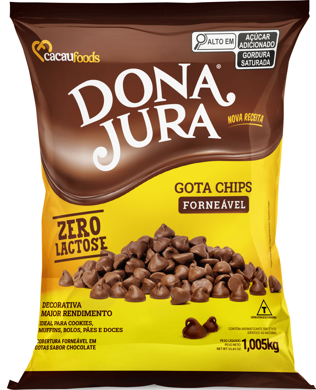 Gota Chips Forneável Dona Jura Zero Lactose