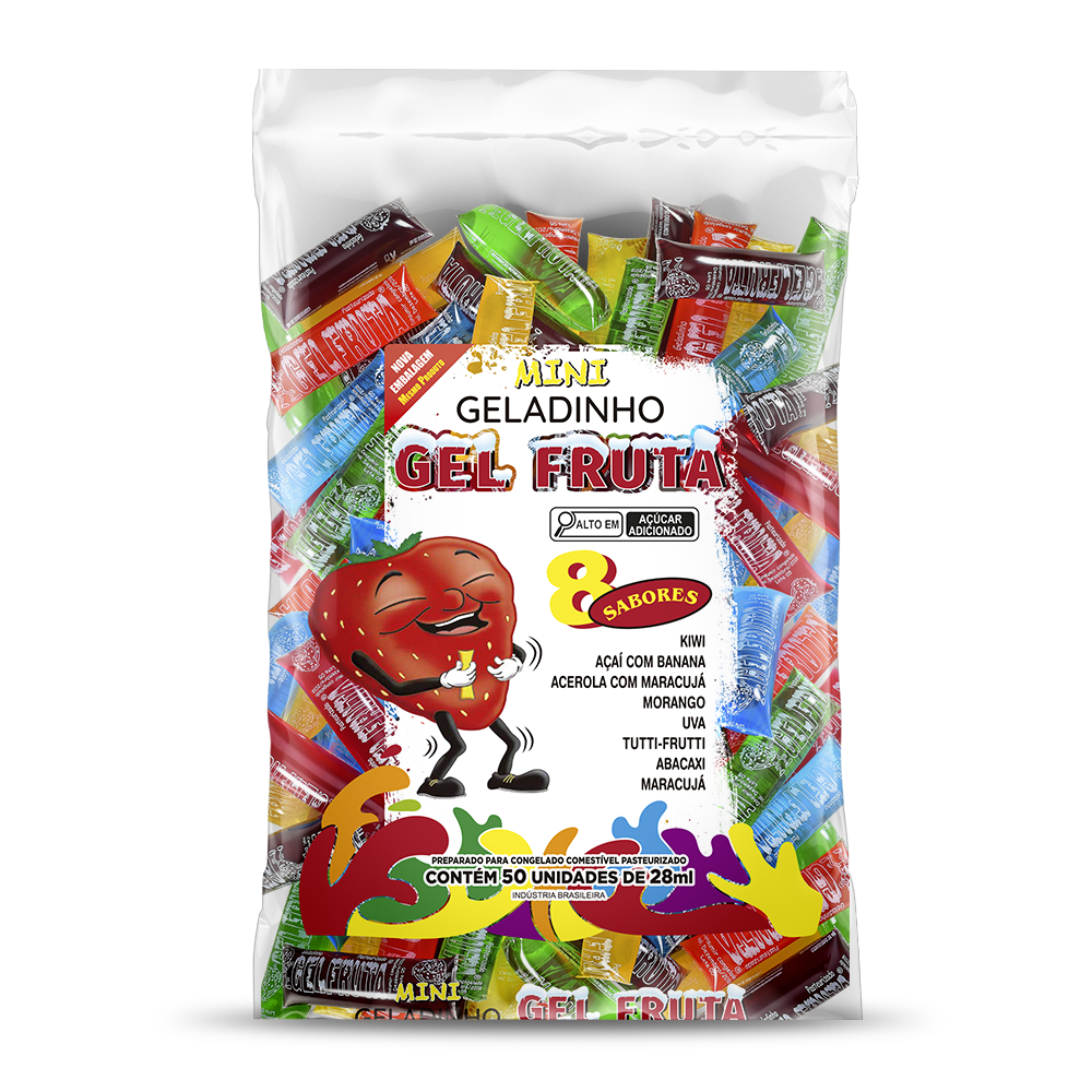 Mini Geladinho Gel Fruta