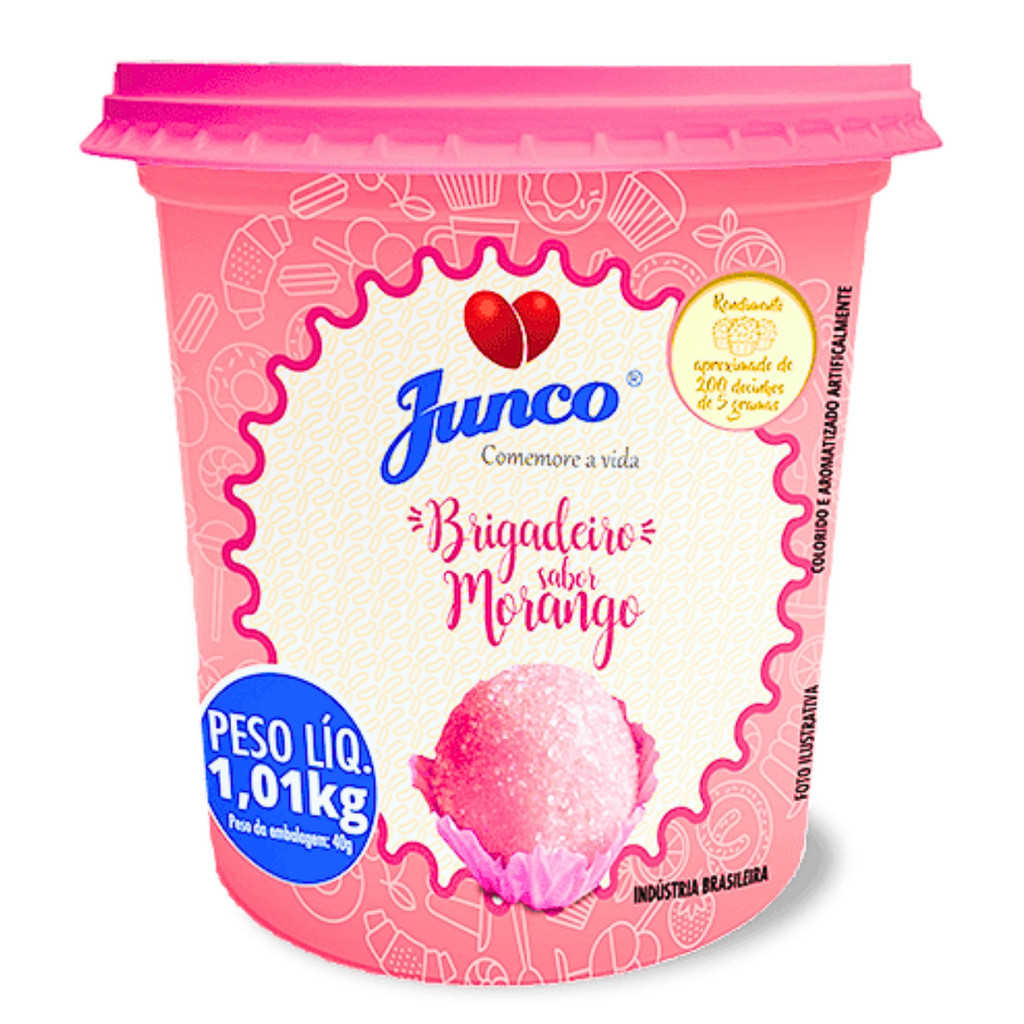 Brigadeiro sabor morango Junco 1,01kg