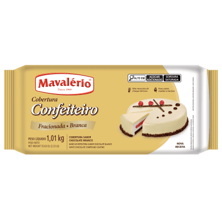 Cobertura Mavalério Confeiteiro Fracionada Branca 1Kg