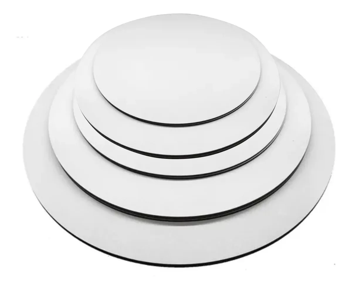 Cake Board Redondo MDF 3MM Branco TAMANHOS
