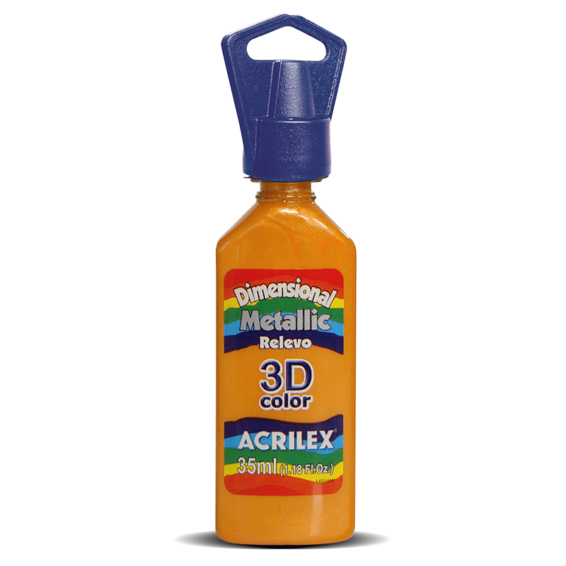 Cola  Relevo Metallic dimensional Acrilex 3D 35ml CORES