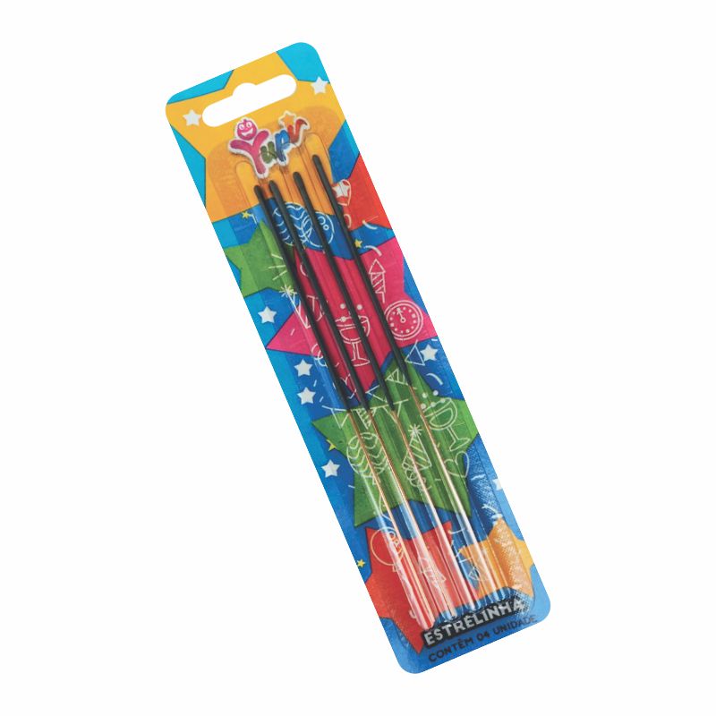 Vela Estrelinha Yupi com 4 un.