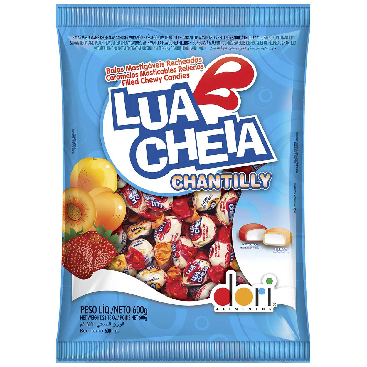 Saco Bala Lua Cheia Chantilly 600g