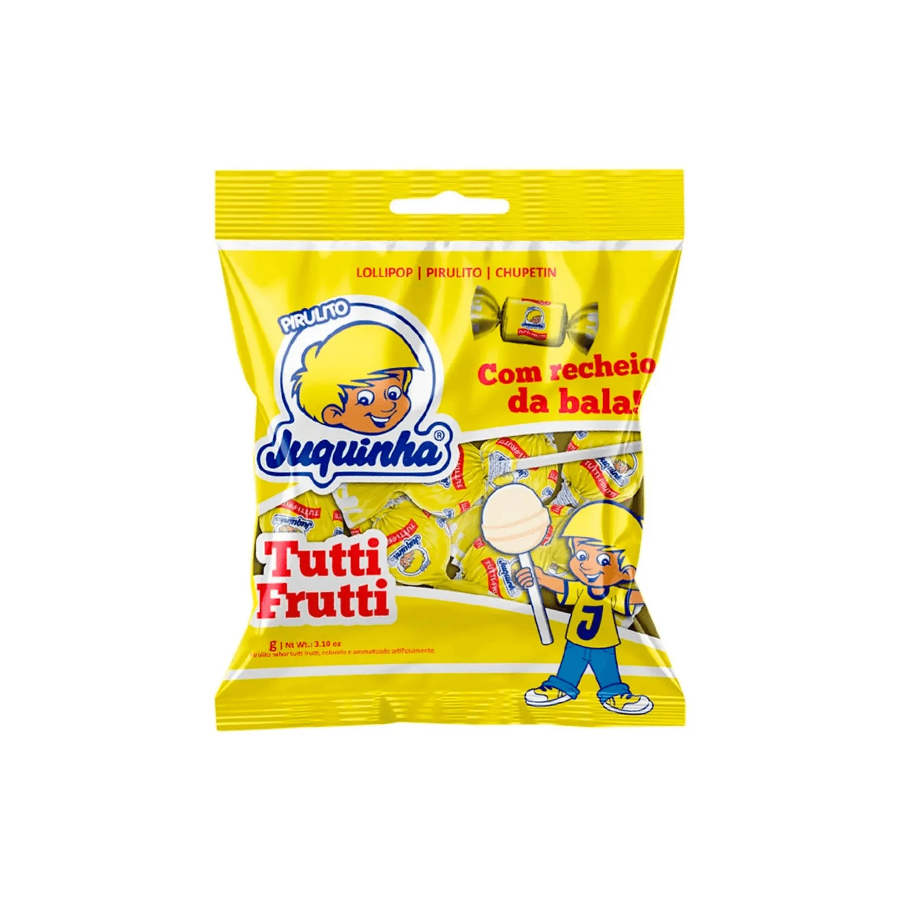 Saco Pirulito Juquinha Tutti Frutti 550g