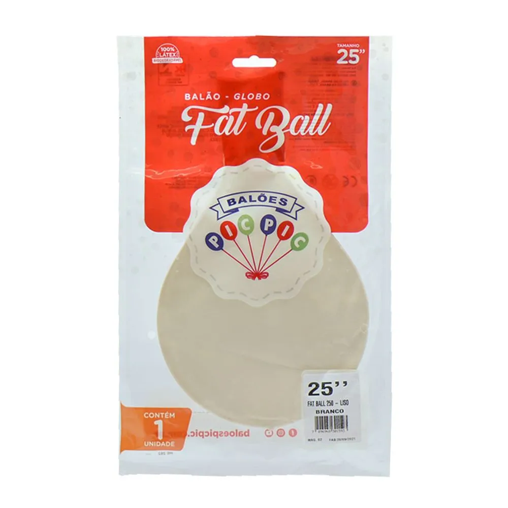 Balão Grande Fat Ball Pic Pic 25" CORES