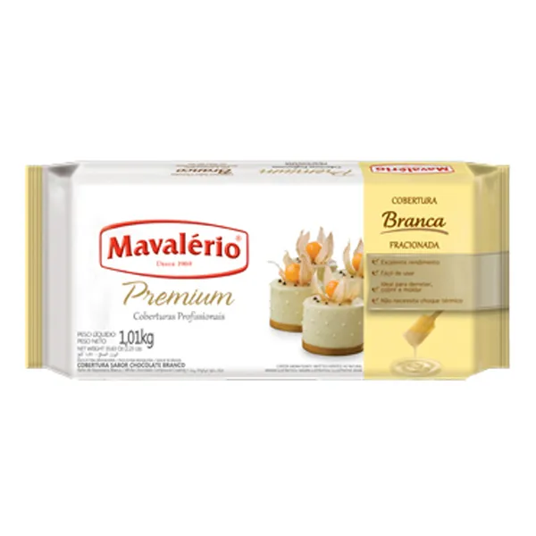 Cobertura Mavalério Premium Branco 1,01kg