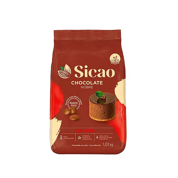 Chocolate Nobre Sicao ao Leite Gotas 1,01kg