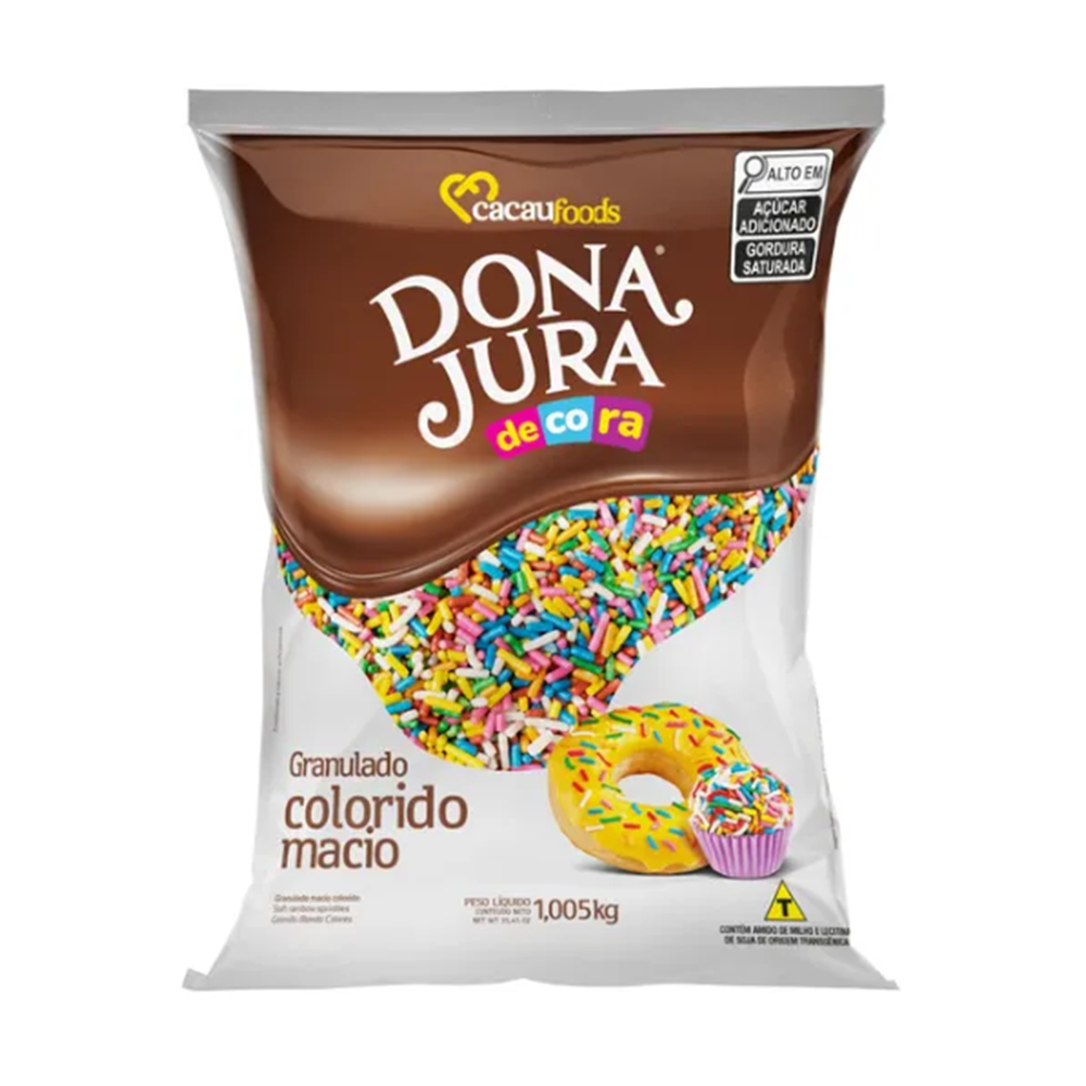 Granulado Colorido Macio Dona Jura 500g