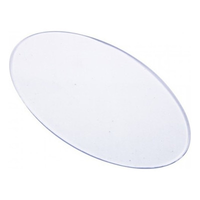 Base Oval Acrílica Transparente 14x8cm com 3 un.