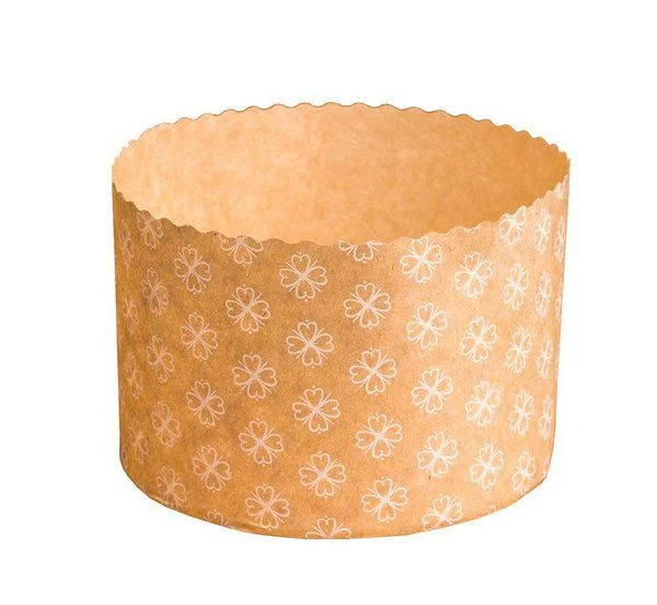 Forma Para Panetone Decorada 500g Pacote com 10 un.