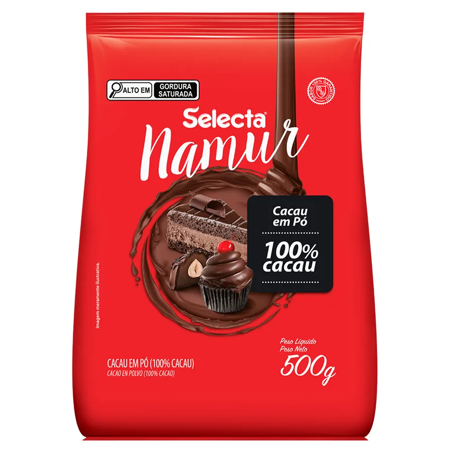 Chocolate em Pó Selecta Namur 100% 500g